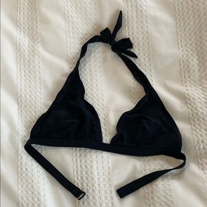 Body Glove Black Triangle Bikini Top with Textured Fabric